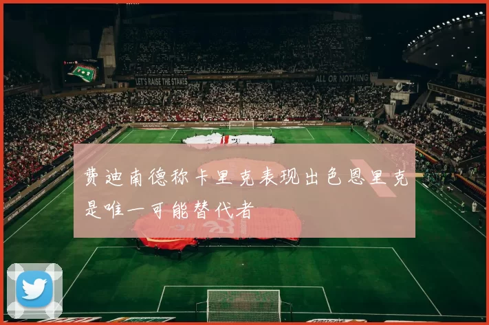 费迪南德称卡里克表现出色恩里克是唯一可能替代者